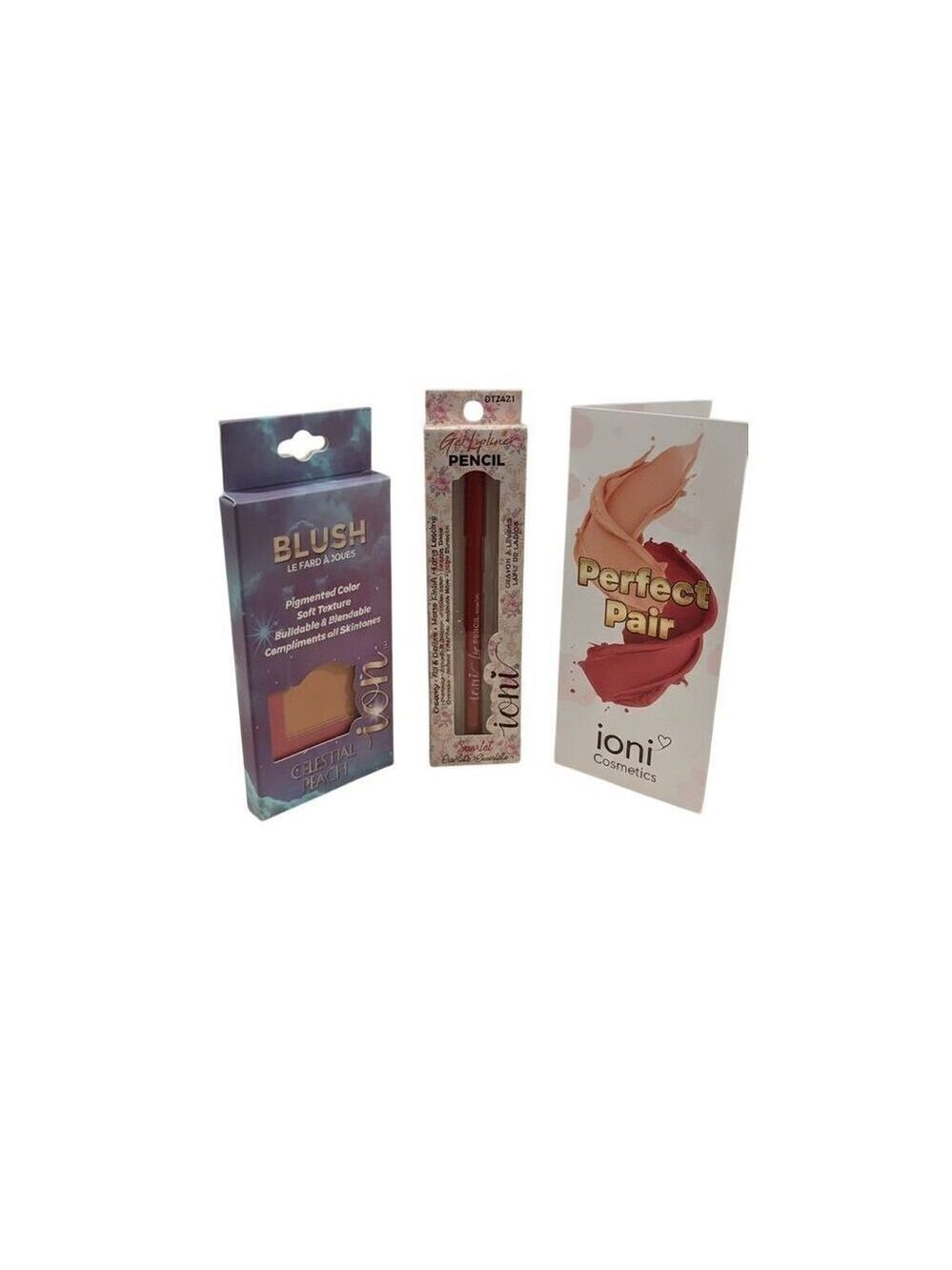 IONI  Blush and lipliner peach duo